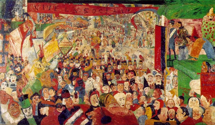 James Ensor, The Entry of Christ into Brussels, 1889