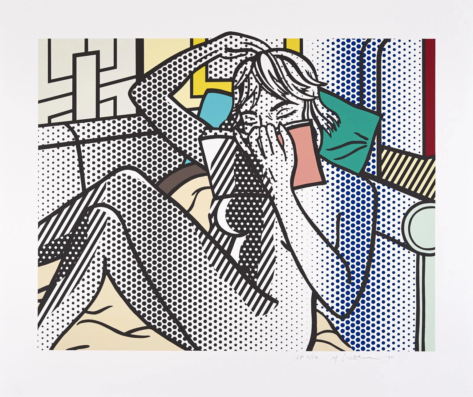Roy Lichtenstein, ‘Nude Reading’, 1994.