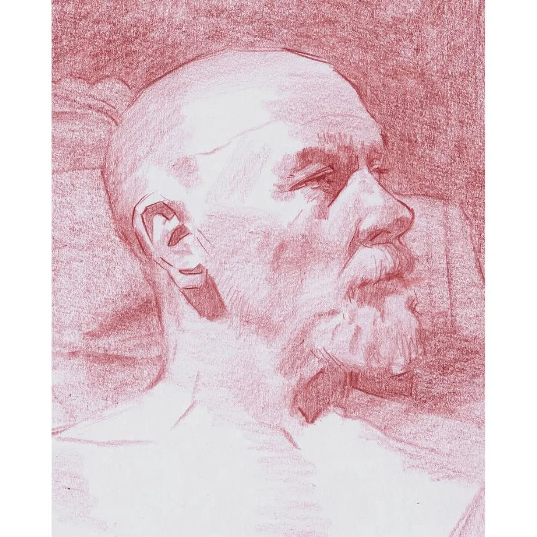 Three portraits of Pete by @alexholt_artist, @sarahbeattiesmith, Andrea @parabrisas22. We resume proceedings this week- booking is up and we are on Tuesdays, Wednesdays with 3 additional Thursdays til end of Jan. See you there.