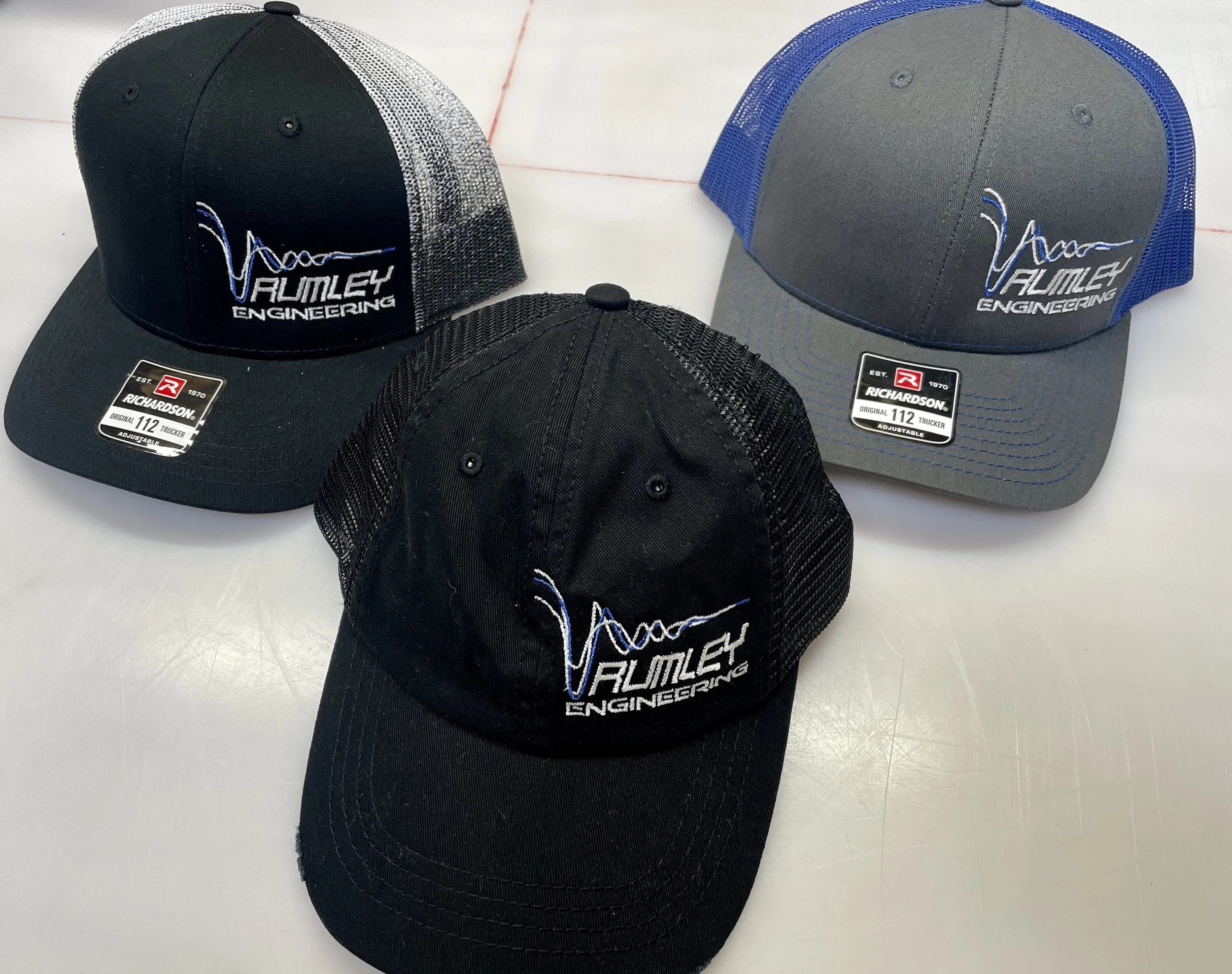 Rumley Engineering adjustable hats