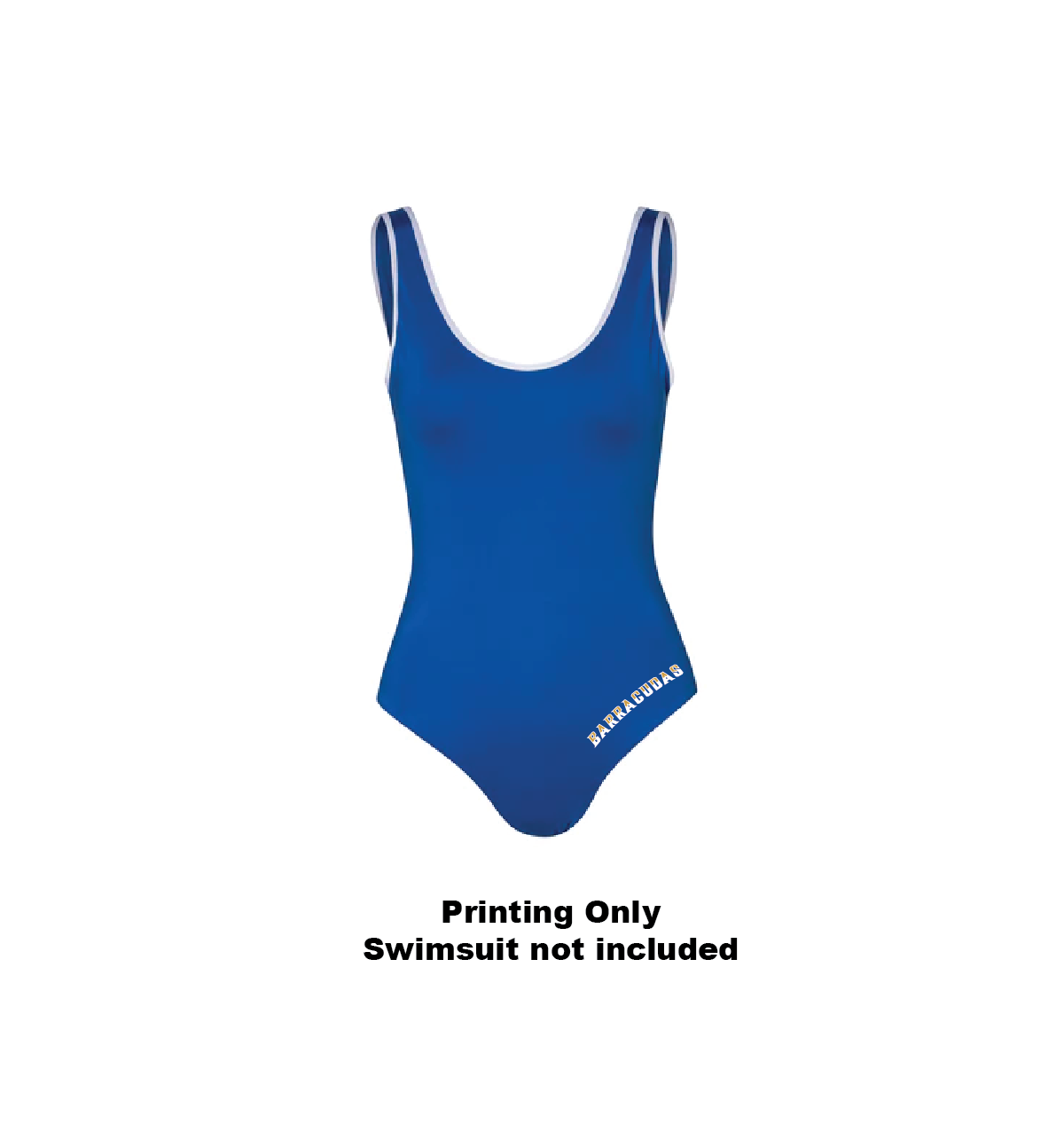 Ladies Swimsuit printing (Barracudas)
