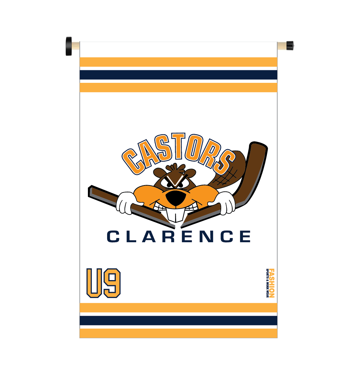 Striped Magnetic Door Banner (Castors)