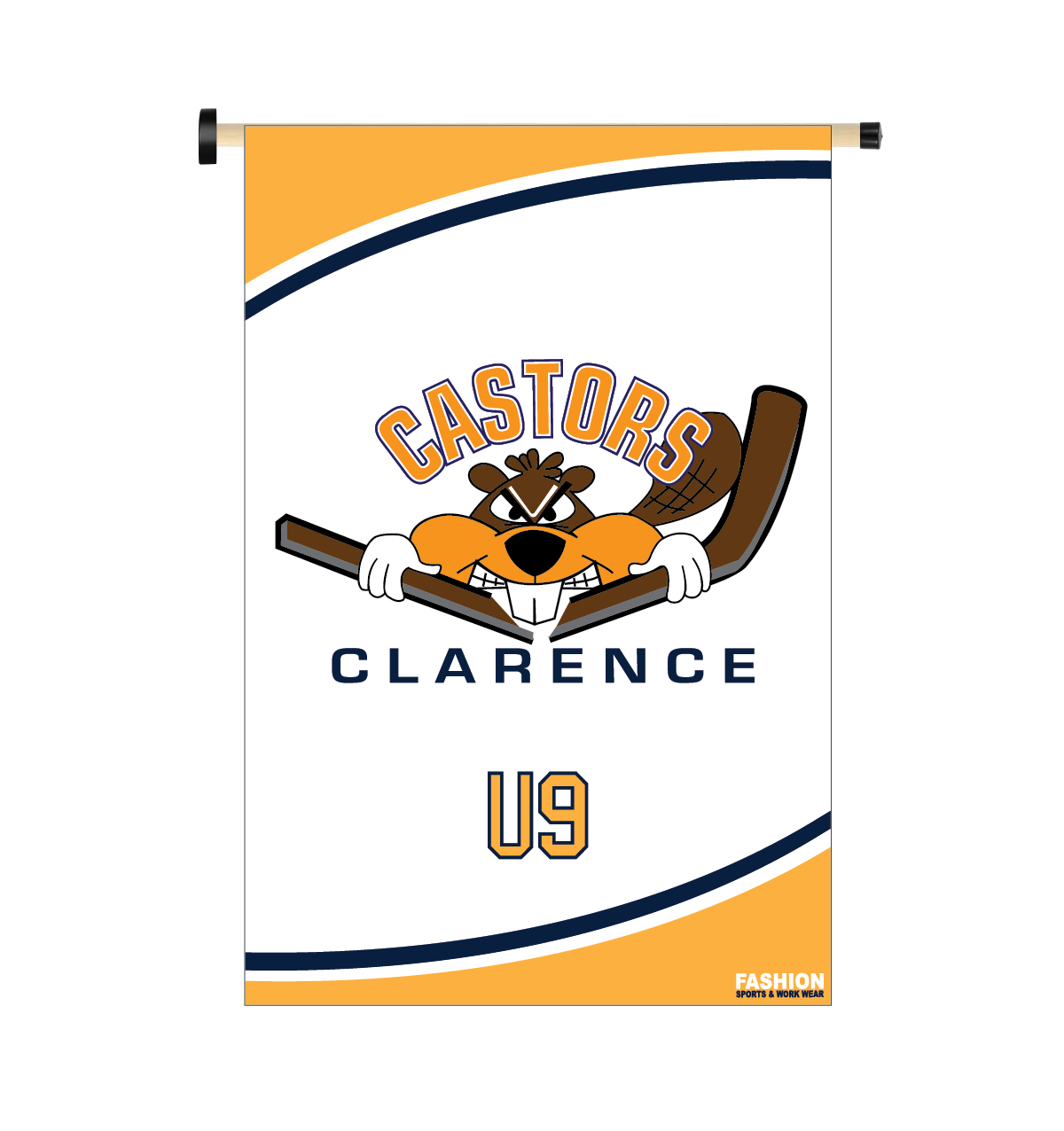 Curved Magnetic Door Banner (Castors)