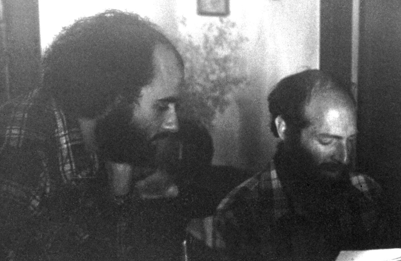 Gary and Art Lande rehearsing for Santa Barbara Opera House, 1976