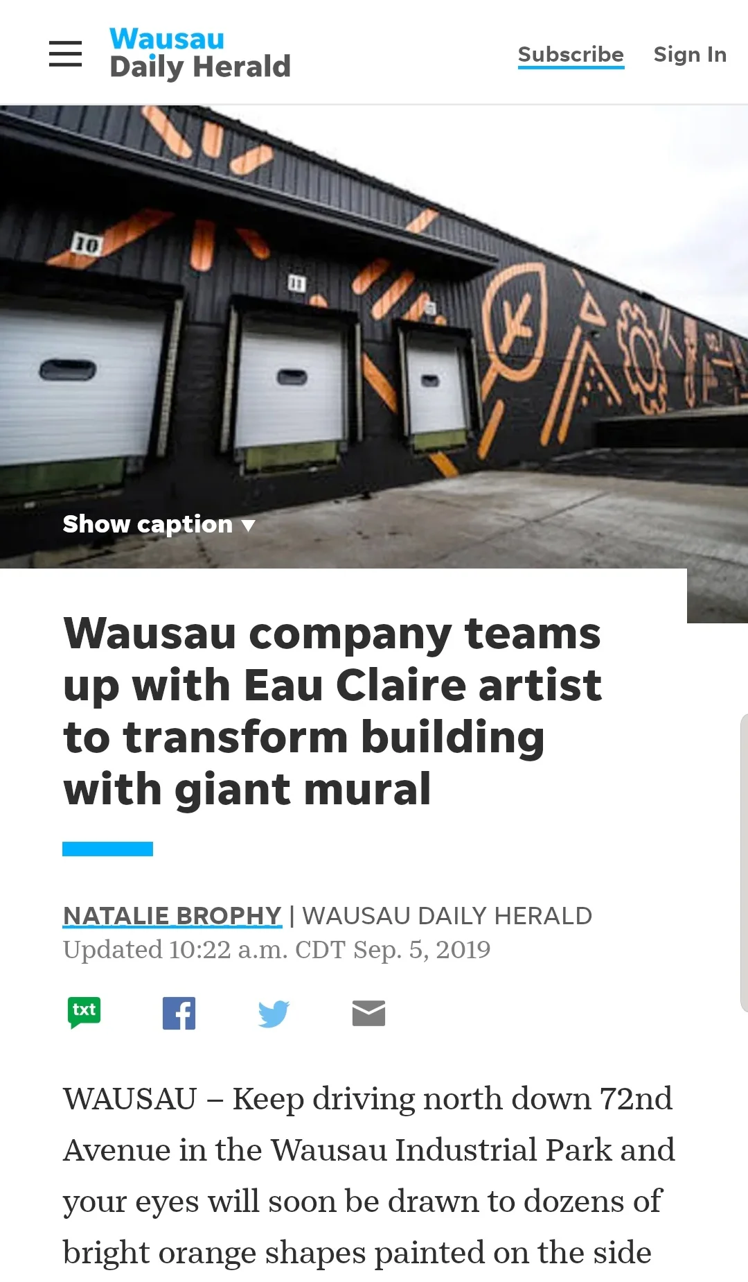 Rocket Mural, Wausau Daily Herald Article .jpeg