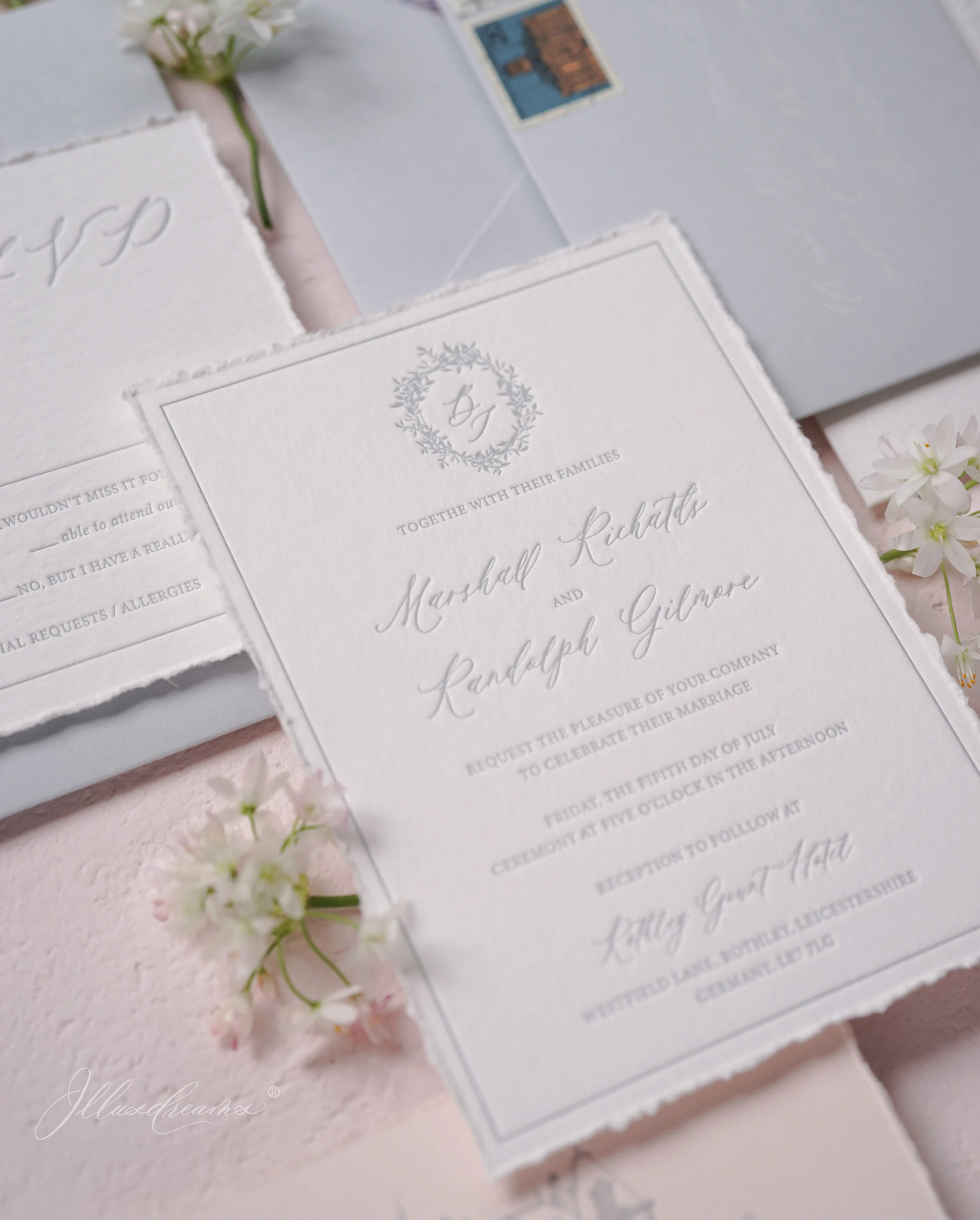 custom watercolor invitations