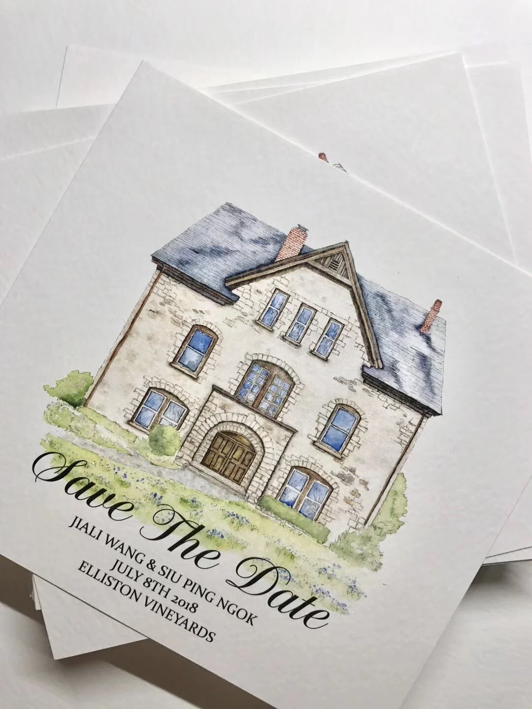 CUSTOM WEDDING ARCHITECTURE An delicate venue illustration will elevate your invitation suite. We may also have your memorable and favorite building illustrated, the iconic building which you and your lover have been attracted to.