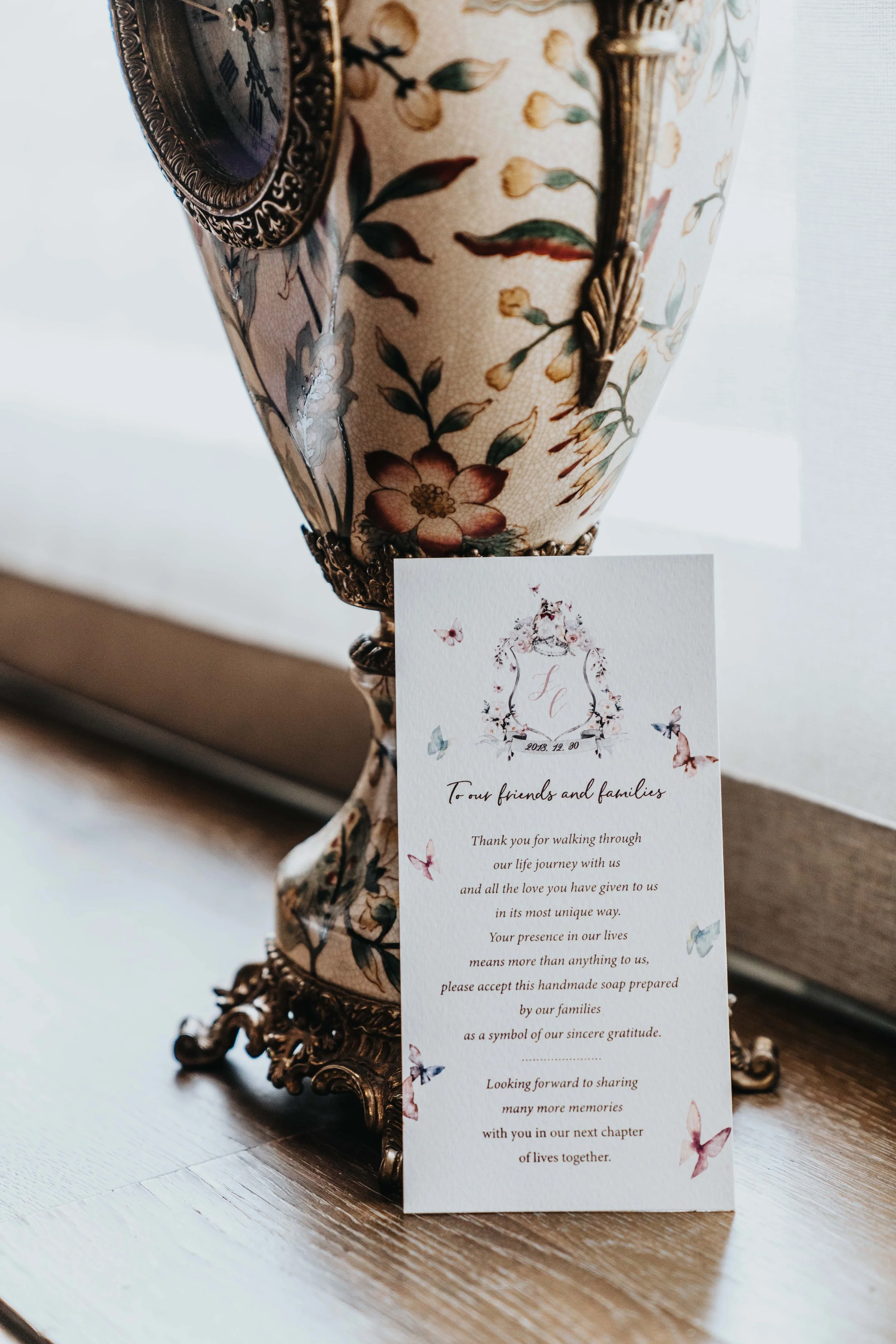 Custom Wedding Menu LOK & FREYA WEDDING