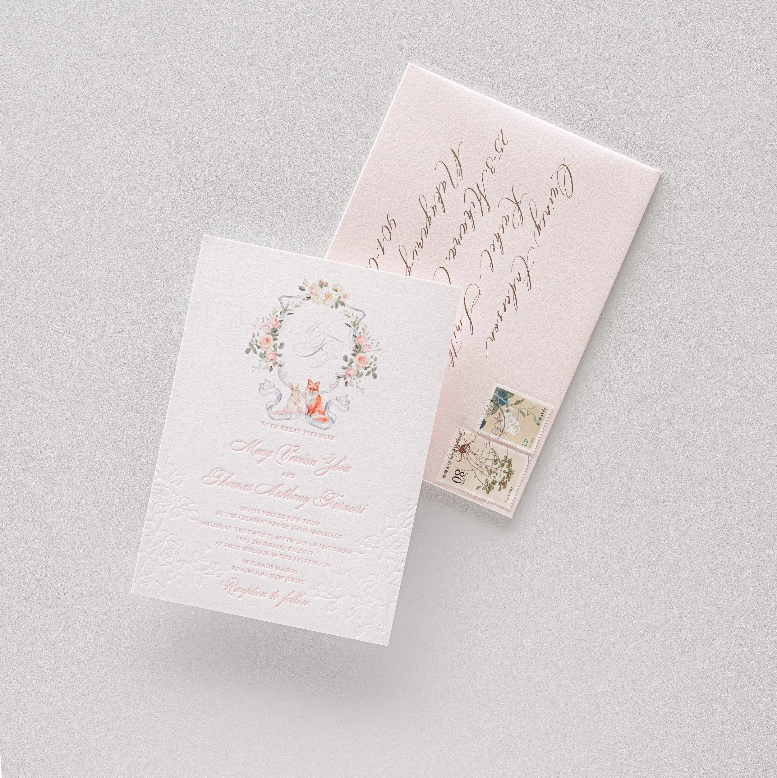 custom illustration wedding invites