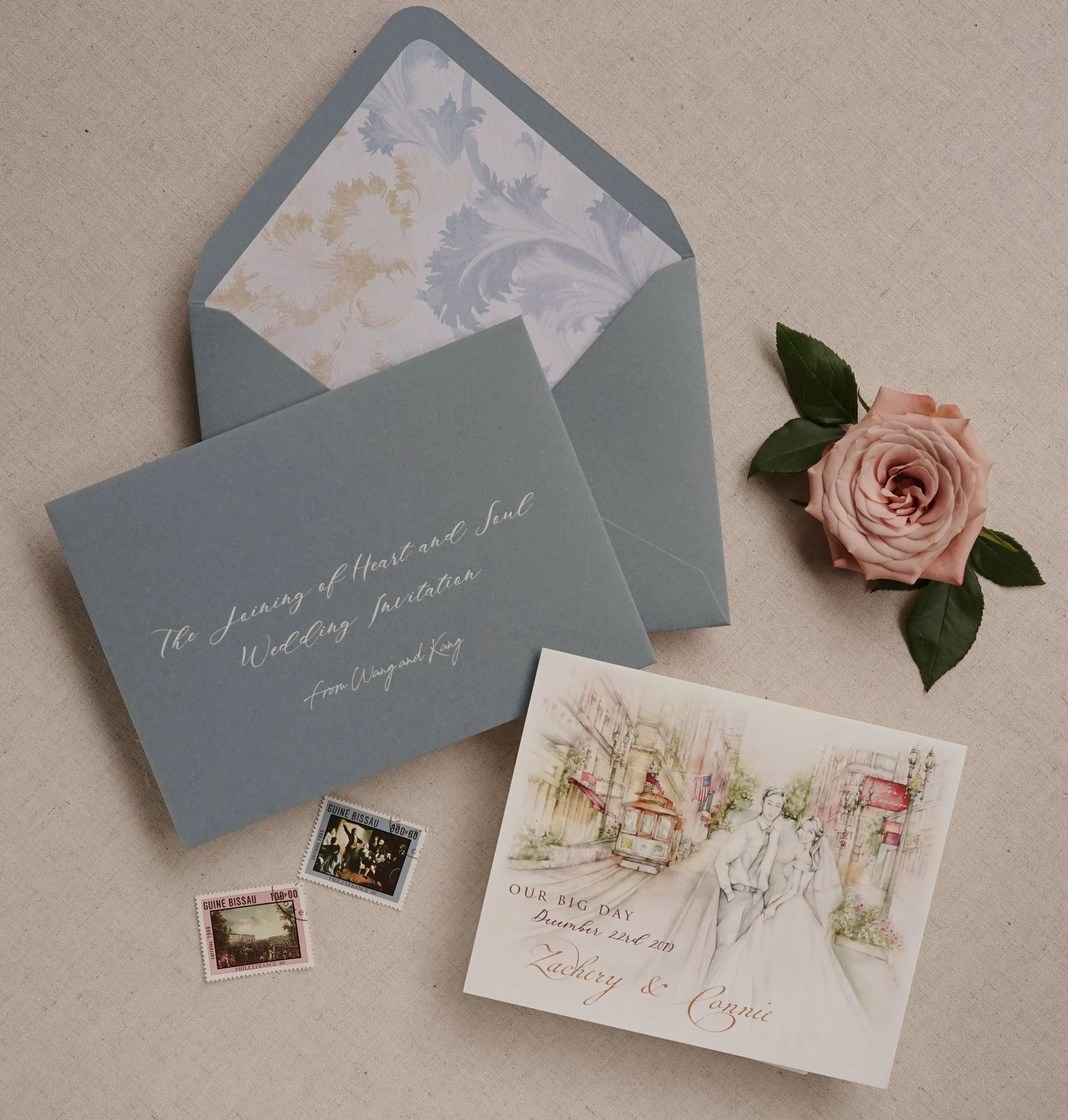 Wedding Invitation CALIFORNIA WEDDING