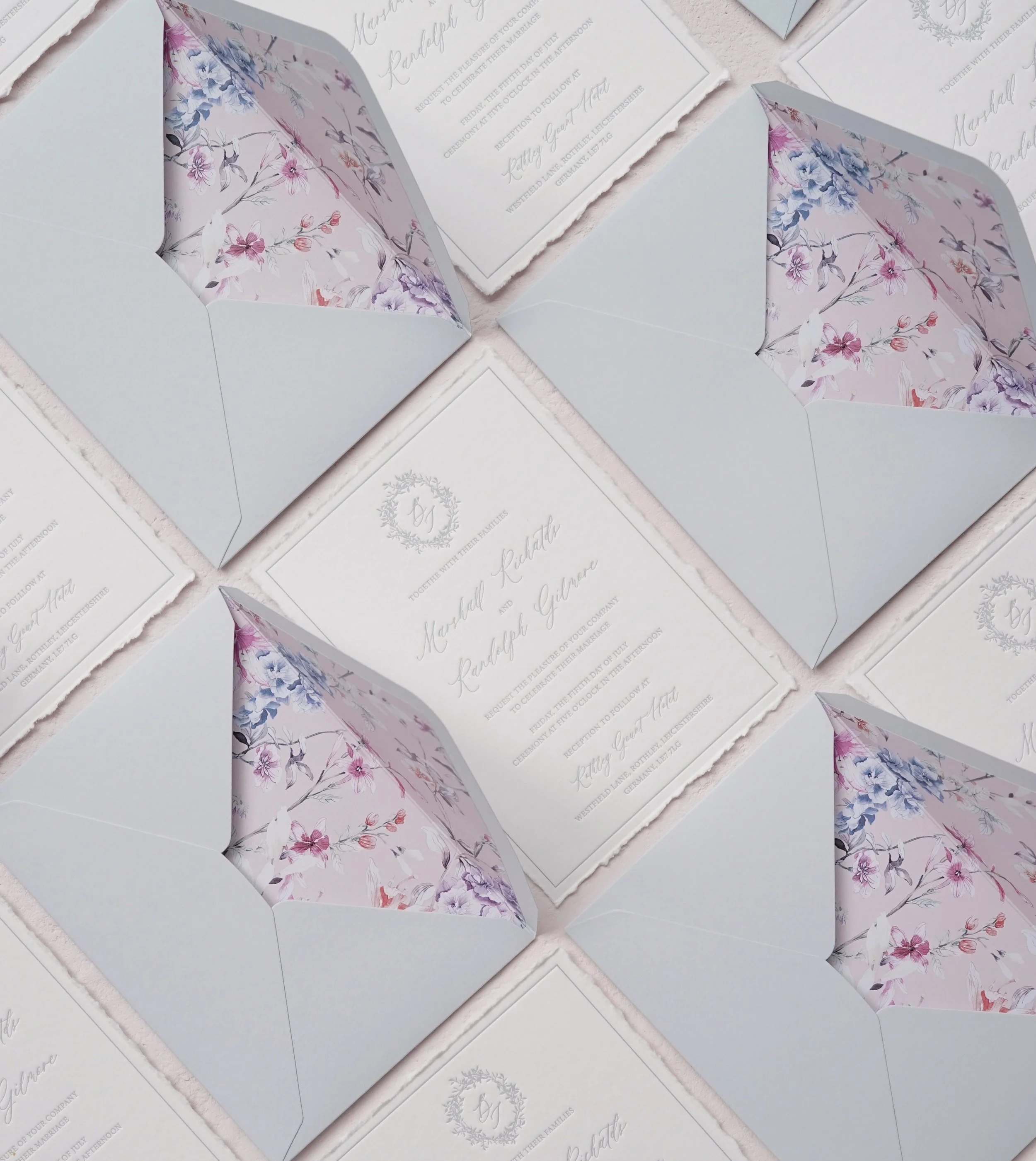 watercolor invitations floral