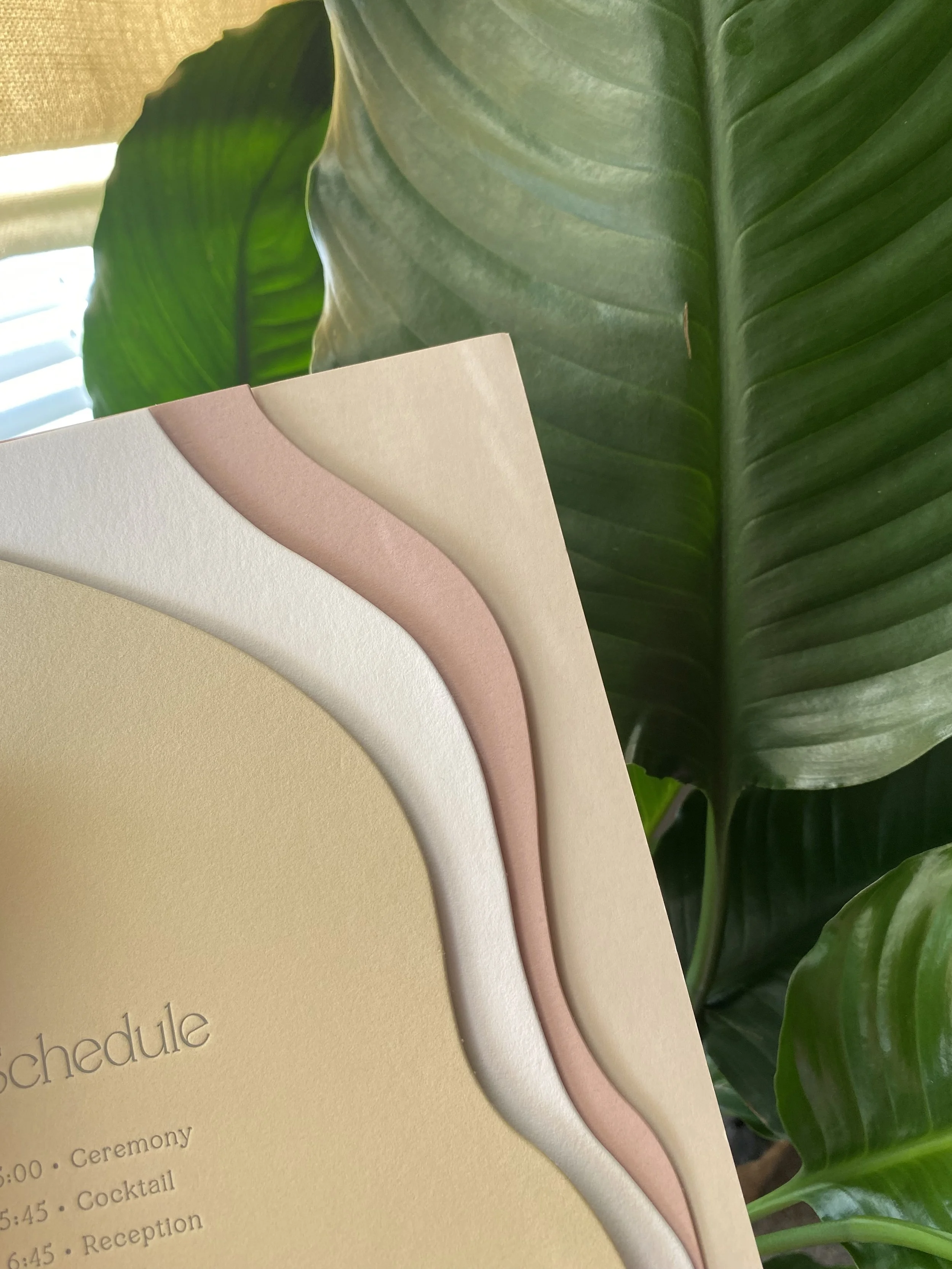 Modern Wavy Shaded On The Day Wedding Menu2.jpg