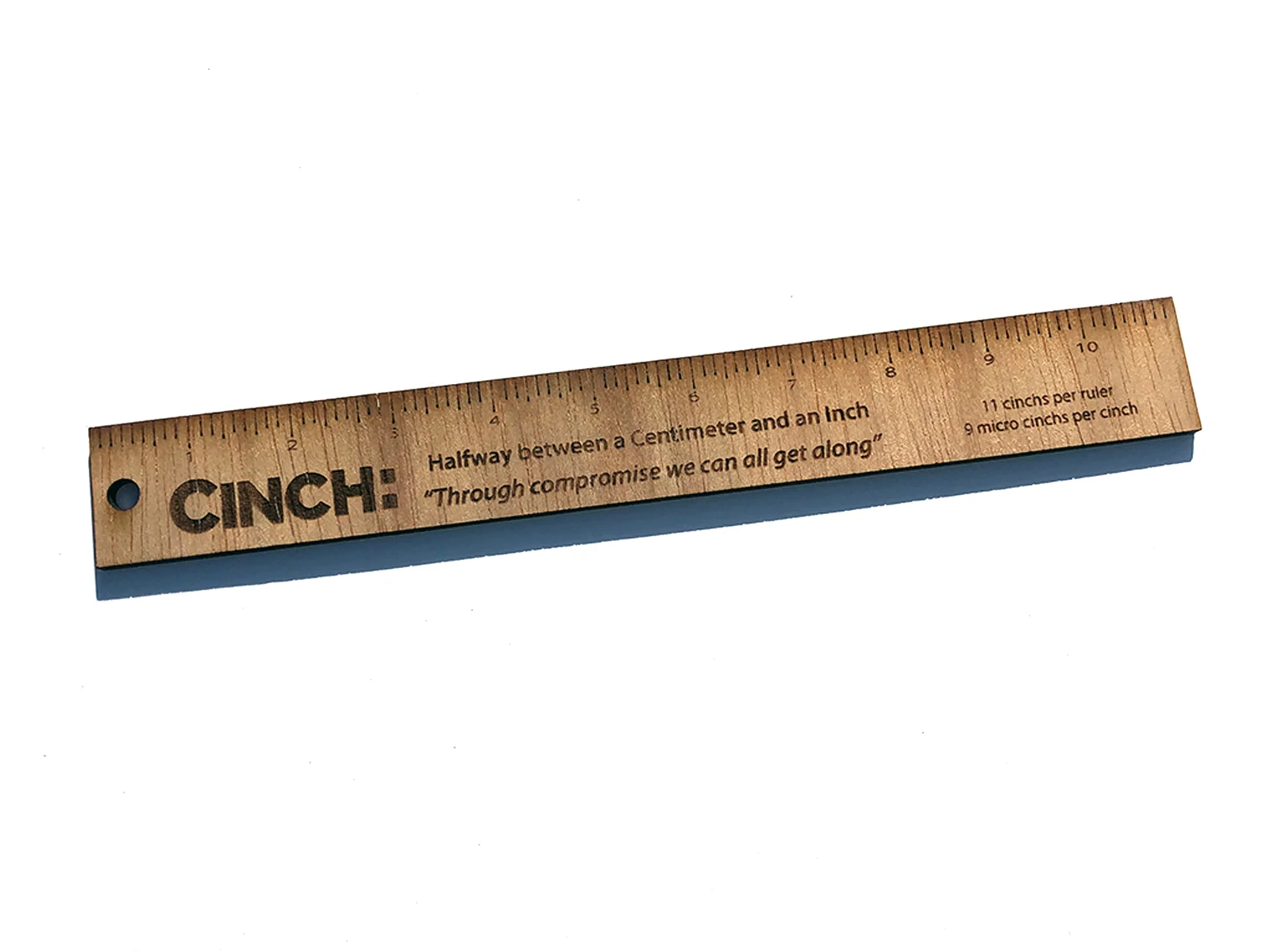 Cinch ruler that is between 1 cm and an Inch