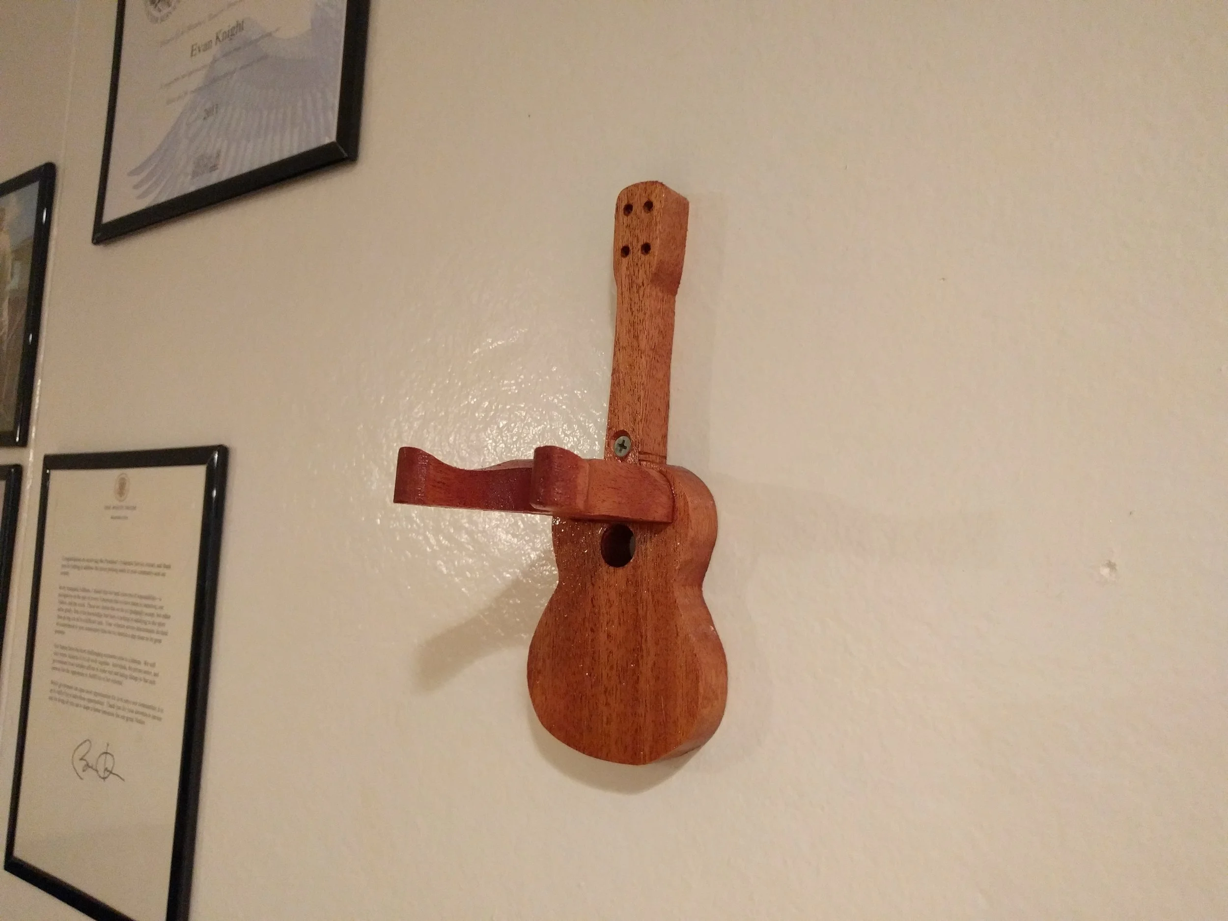 Ukulele Hook for the wall