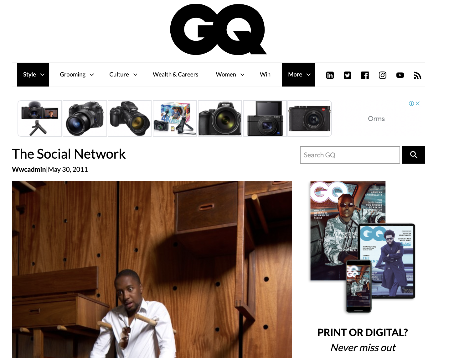 GQ South Africa Online - https://www.gq.co.za/style/the-social-network-16531922