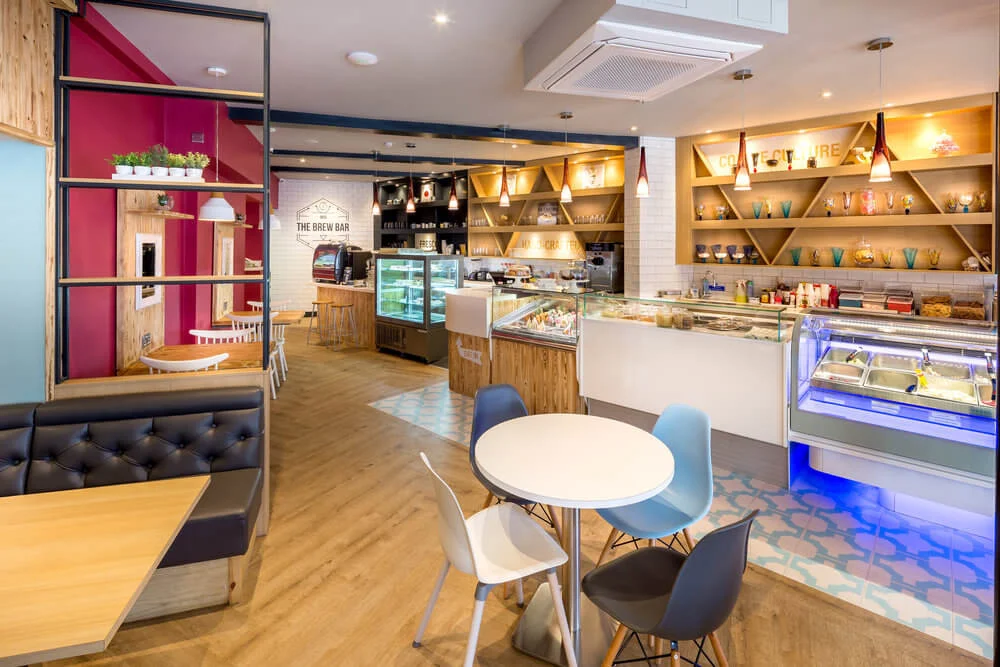 Frizza Caffe Gelato Cafe Interior Design