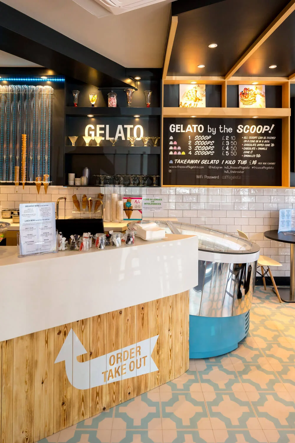 Frizza Caffe Gelato Cafe Interior Design