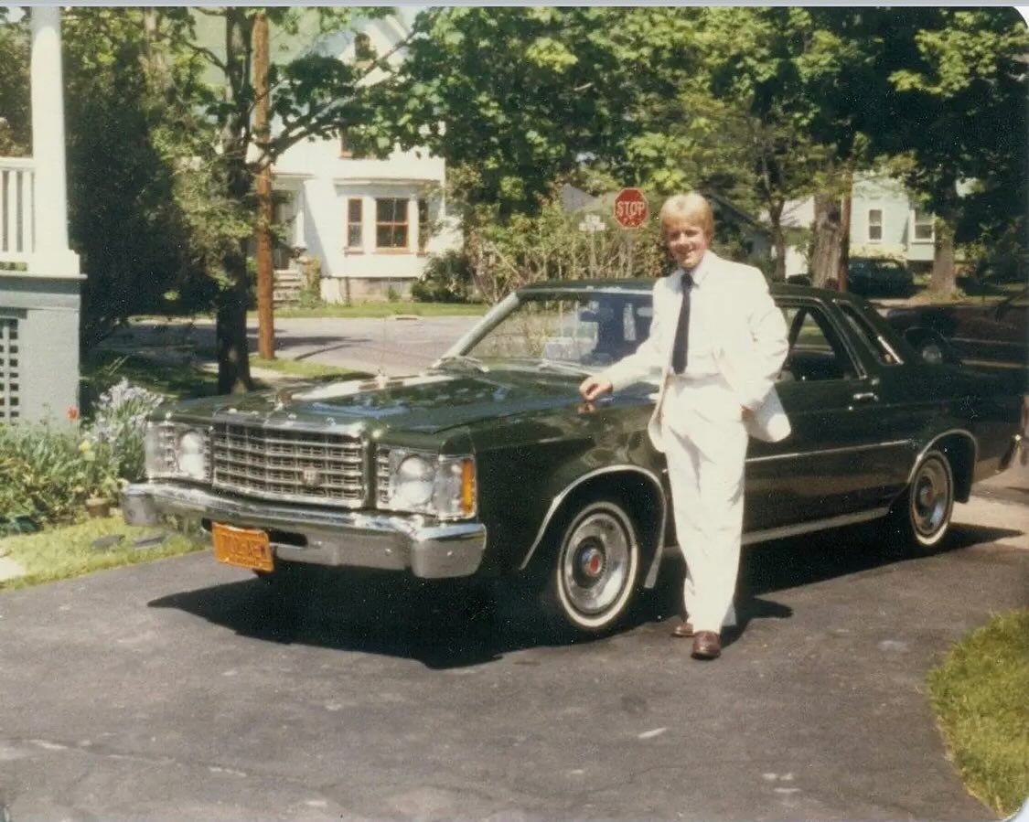 My Husband Jack with his Ford Granada 1982 , as handsome  he was till the day he died snazzy suit, I remember that car well when we first fell in love #mylove #missyou #bestfriend #husband #cars #handsome #grief