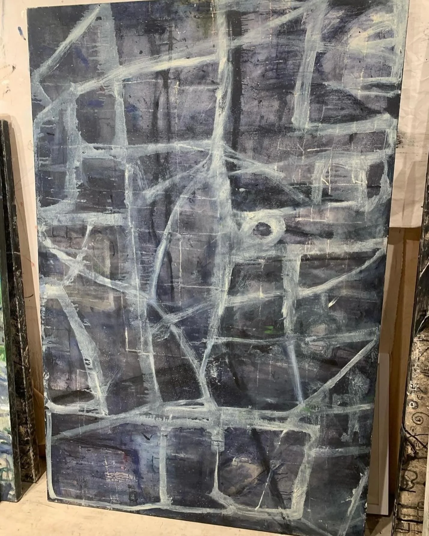 Tangential, 40&rdquo;x65 , .0il on canvas  remembering the day , that mattered mor than Anything  #artlife  #love #being #notforgetting #today #tomorrowxtogether l #tomorrow