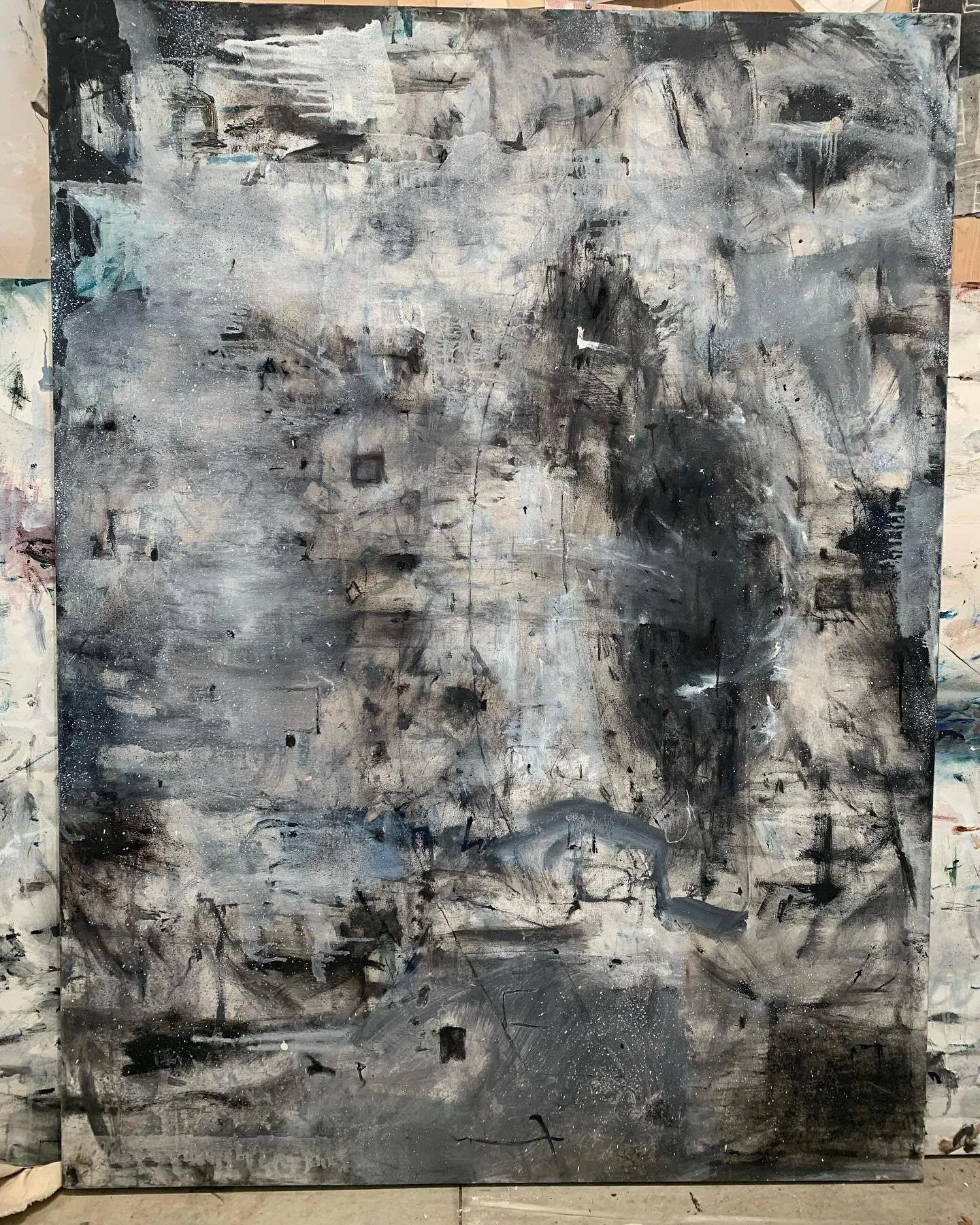 A Late Tacit Luminous Bond #painting #artlife #contemporarypainting #paintings #artstudio #artist #painter #paulcelan #paint #artcurator #architecture #oilpainting #poetry