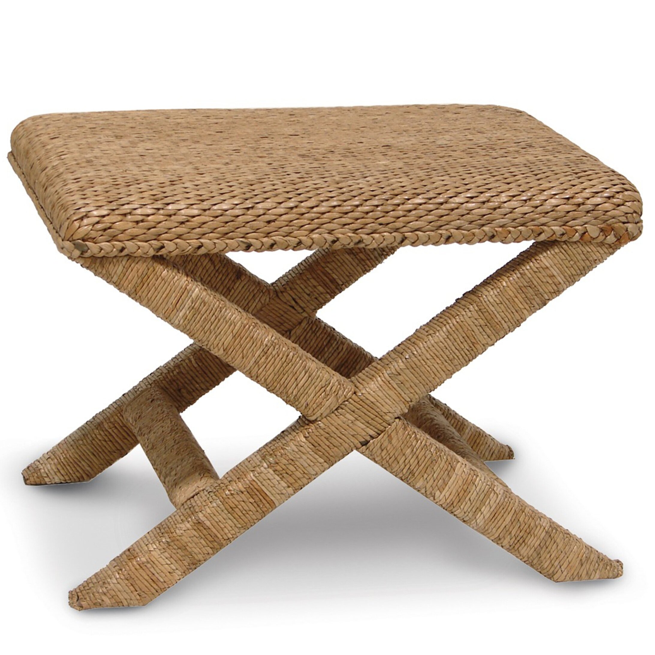 Seagrass Cross Stool