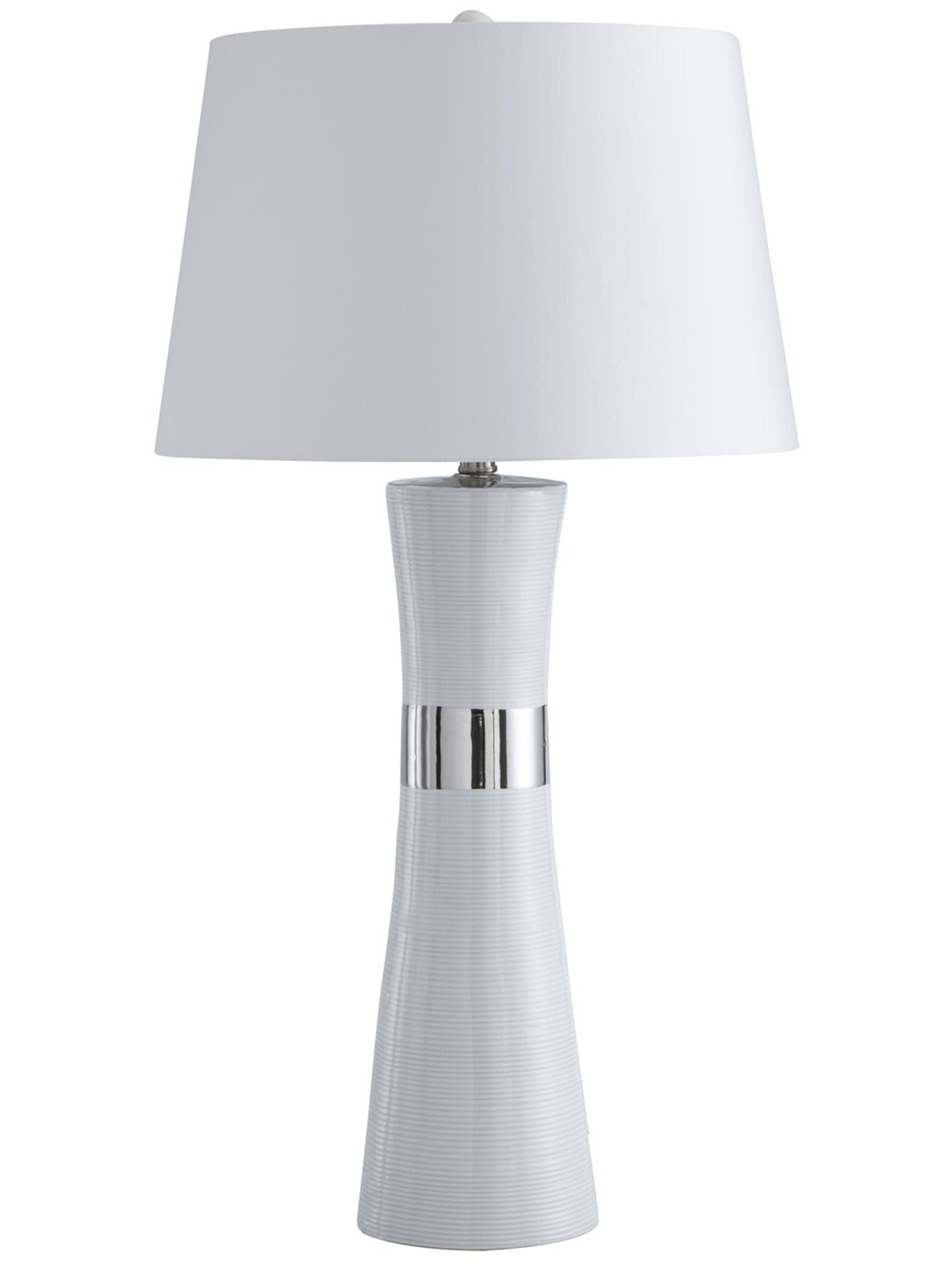 Tall Lamp w/Silver Band