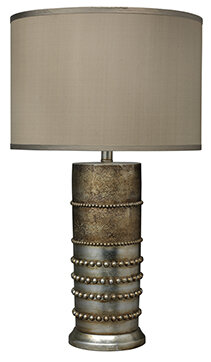 Antiqued Silver Lamp