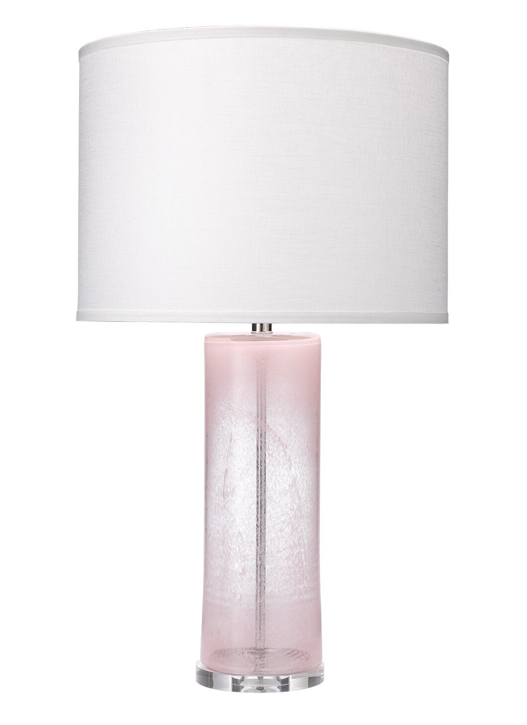 Pink Blown Glass Lamp
