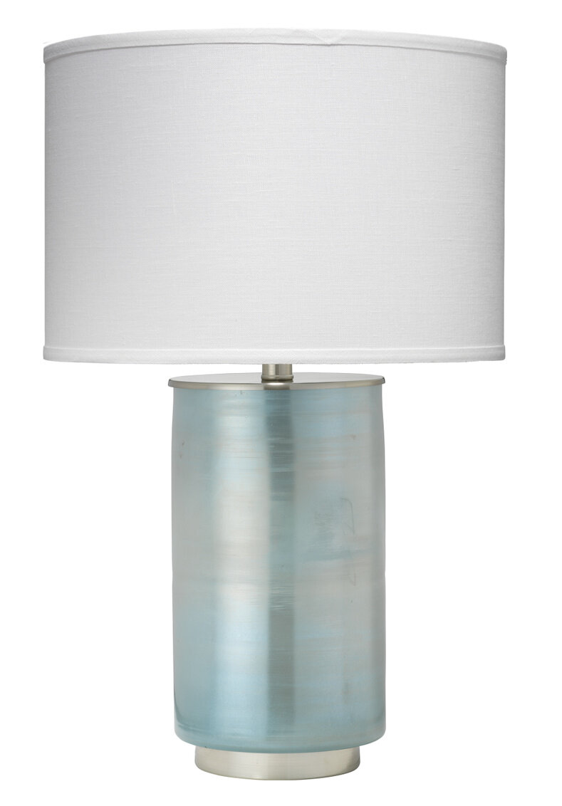 Blue Opal Glass Lamp