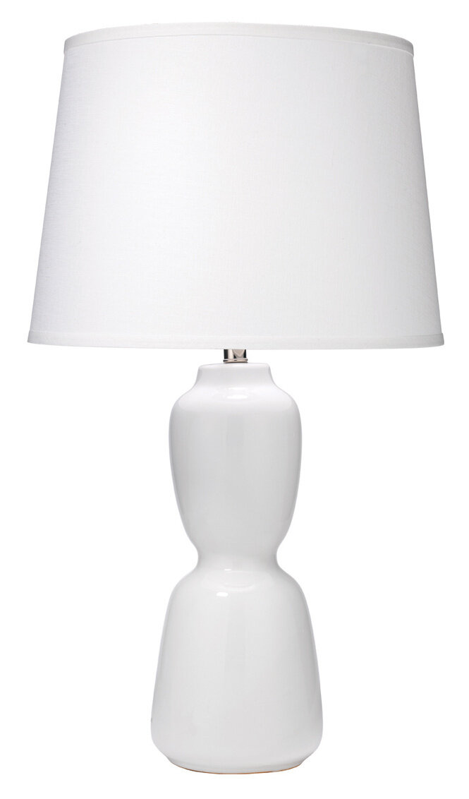 White Glazed Ceramic Lamp