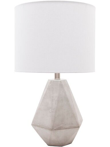 Light Gray Matte Concrete Lamp