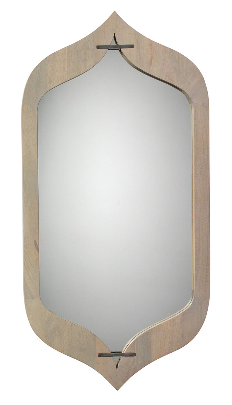 Grey Washed Wood Mirror
