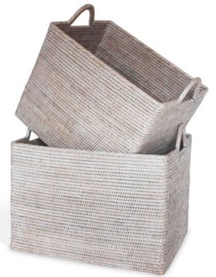 Rectangular Baskets w/ Loop Handles-various sizes