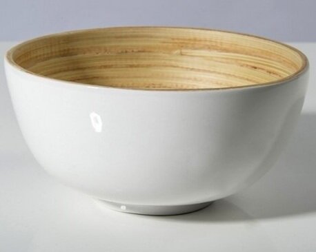 6.25" Lacquered Bamboo Bowl