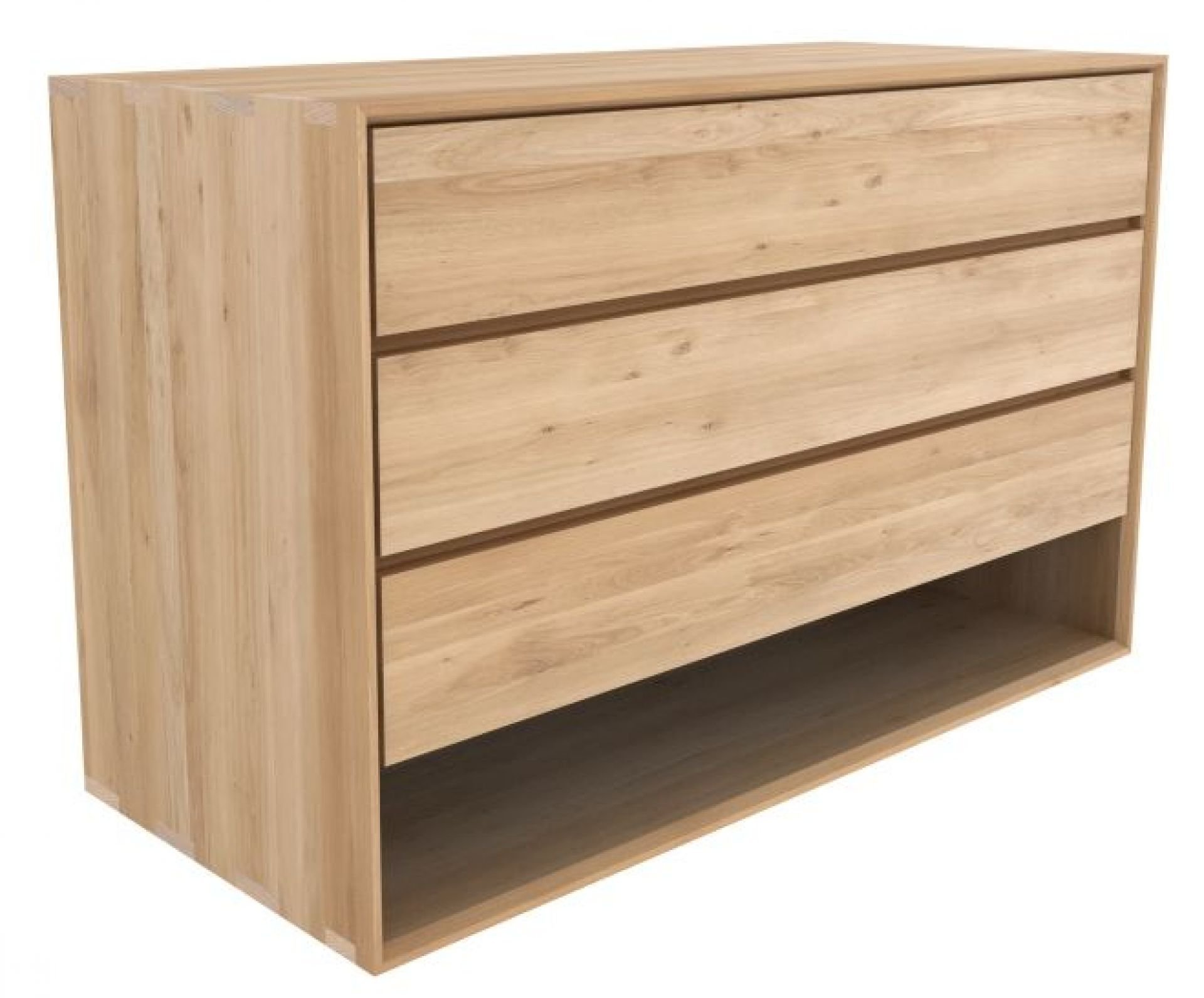 3 Drawer Oak Chest