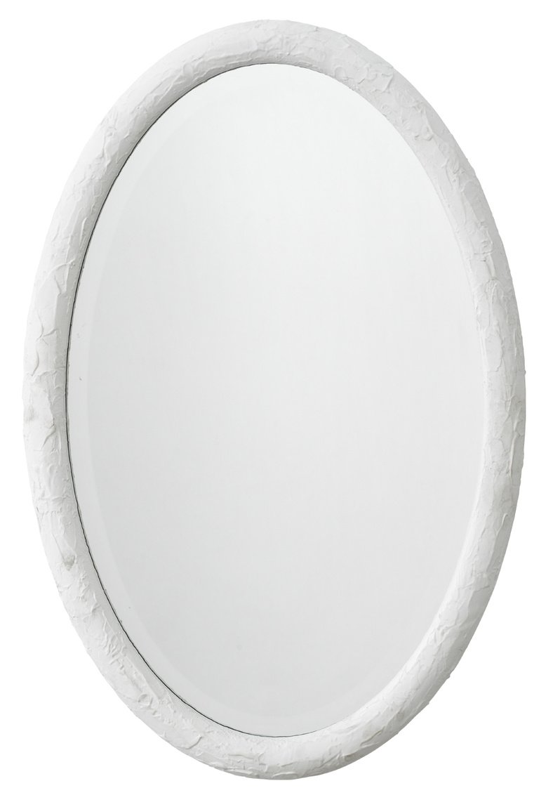 Textured Oval Mirror