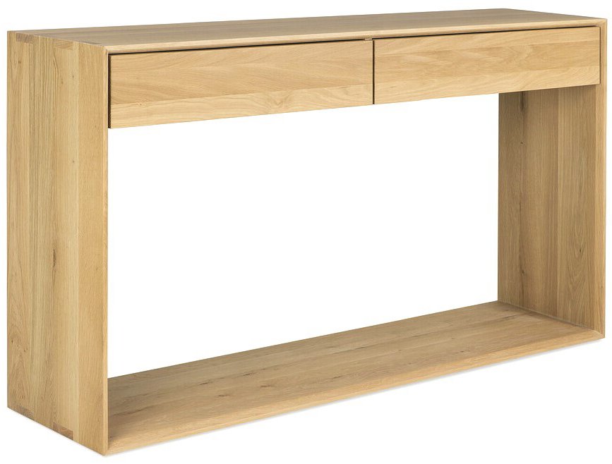 63" Oak Nordic Console