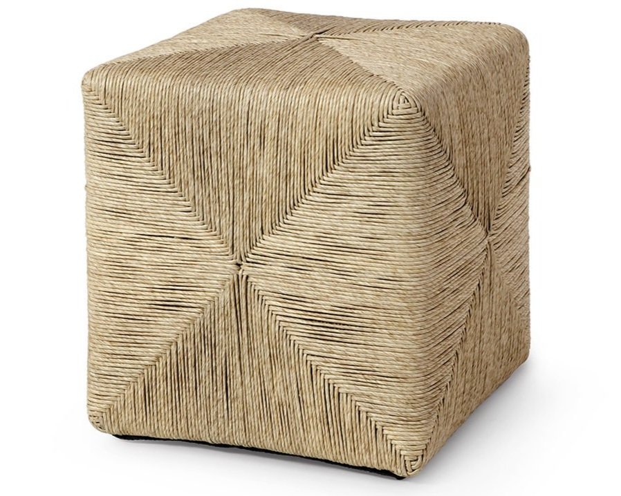 Woven Indoor/Outdoor Ottoman