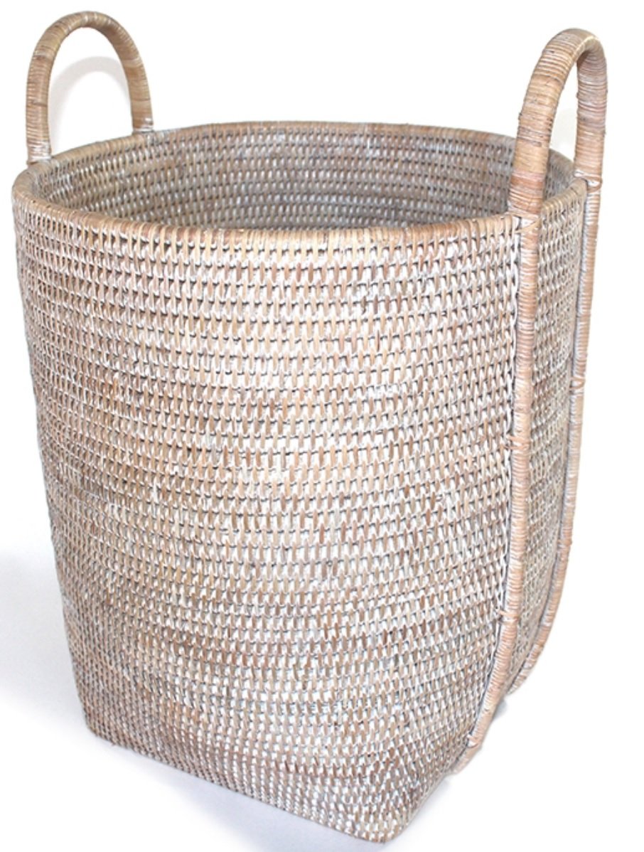 Round Laundry Basket with Loop Handle 15x17'H 