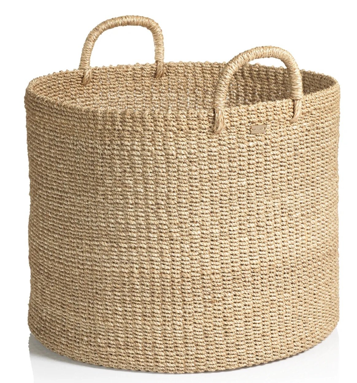 Round Abaca Basket/Hamper 16x13