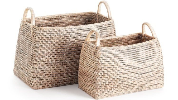 Narrow Rattan Baskets