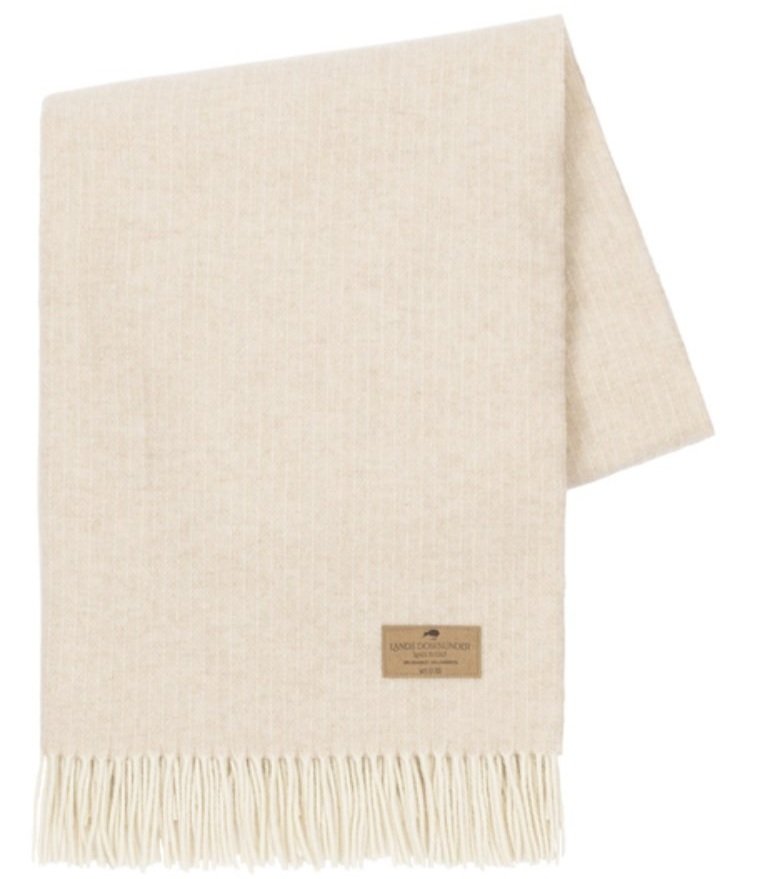 Pinstripe Cashmere-Sand