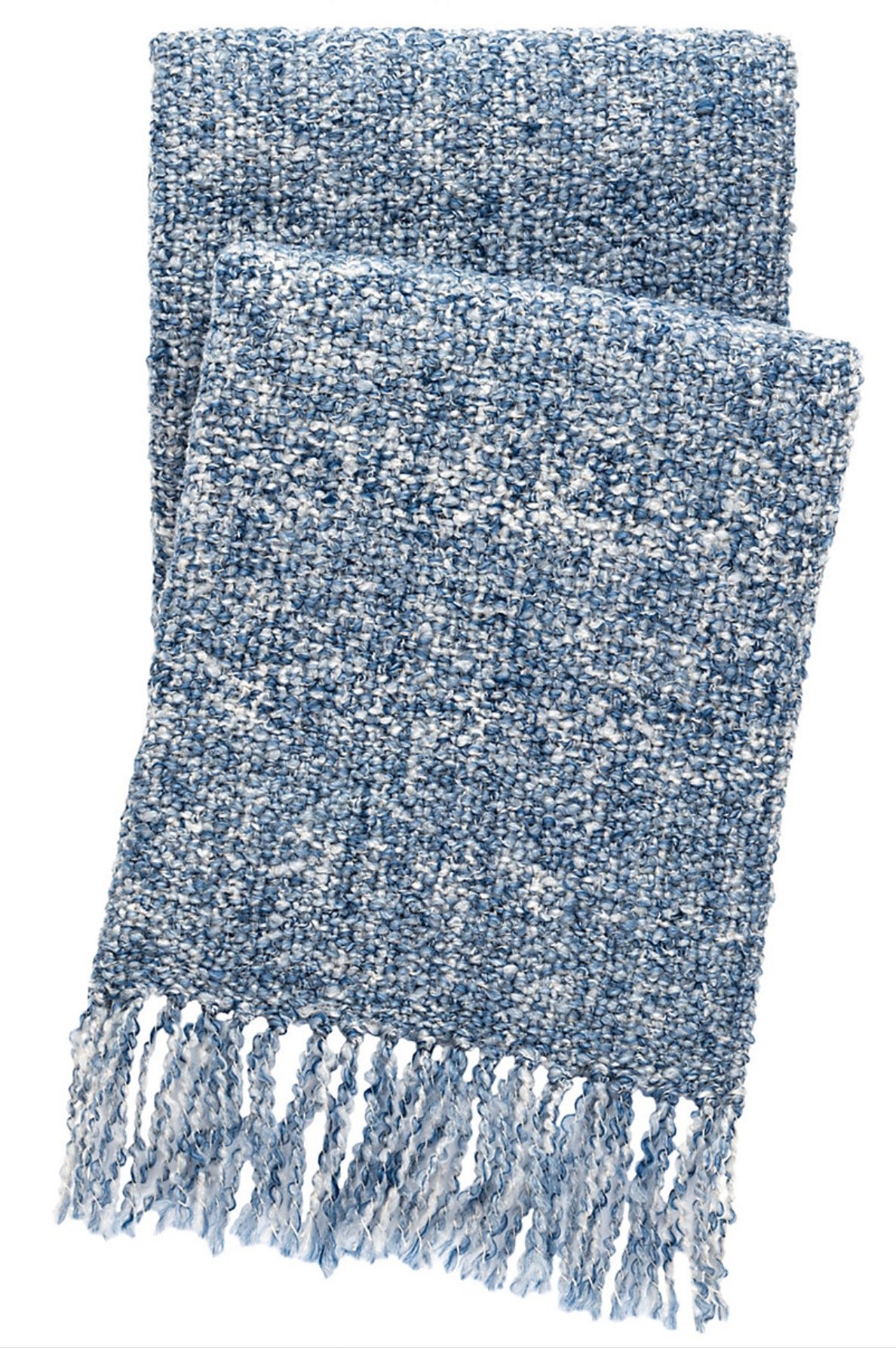 Boucle Navy Throw-Indoor/Outdoor