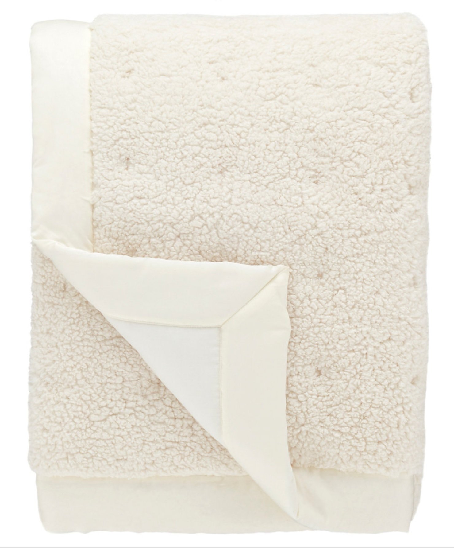 Marshmallow Fleece Ivory Puff Throw