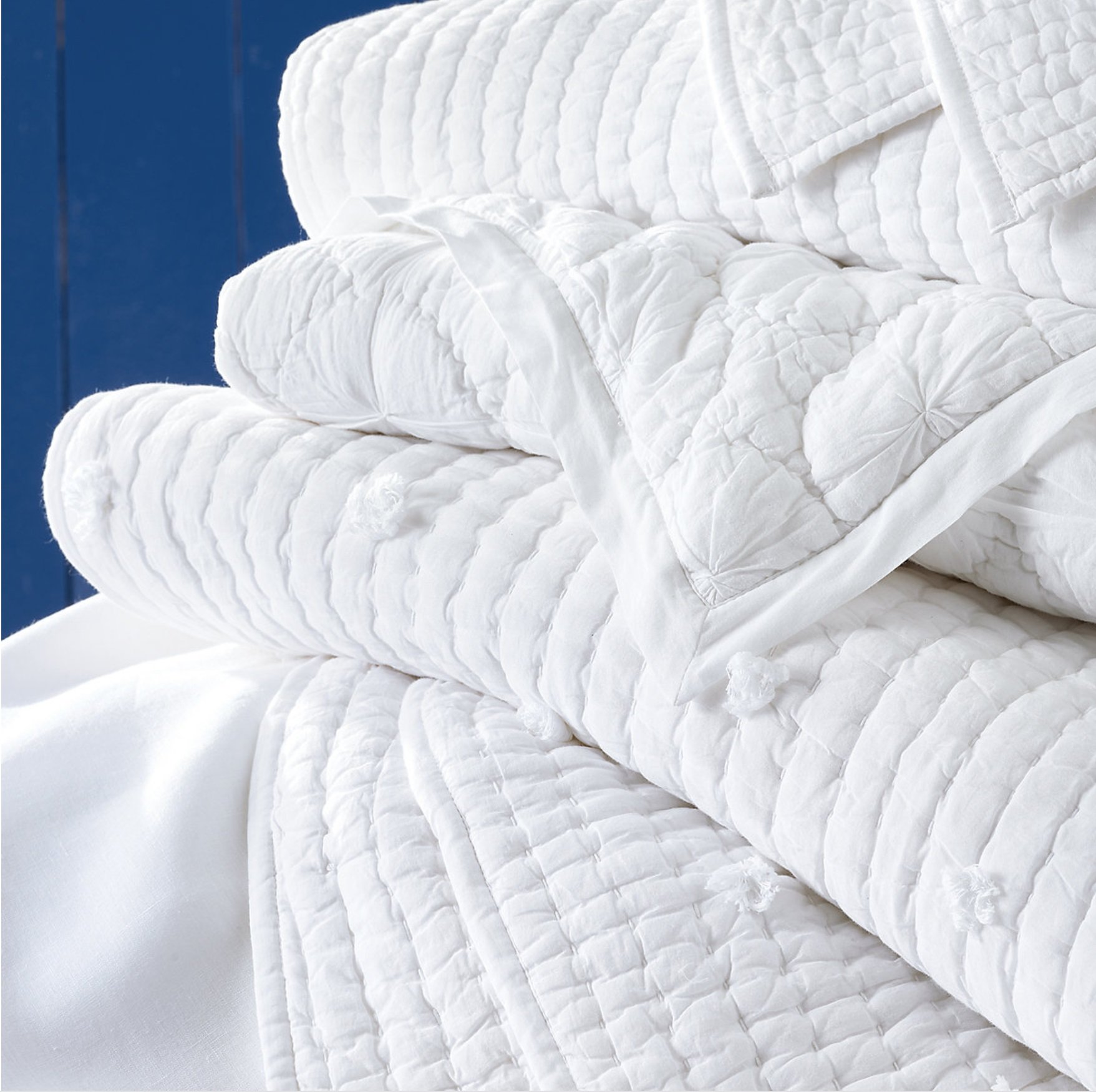 Lana Voile White Quilt