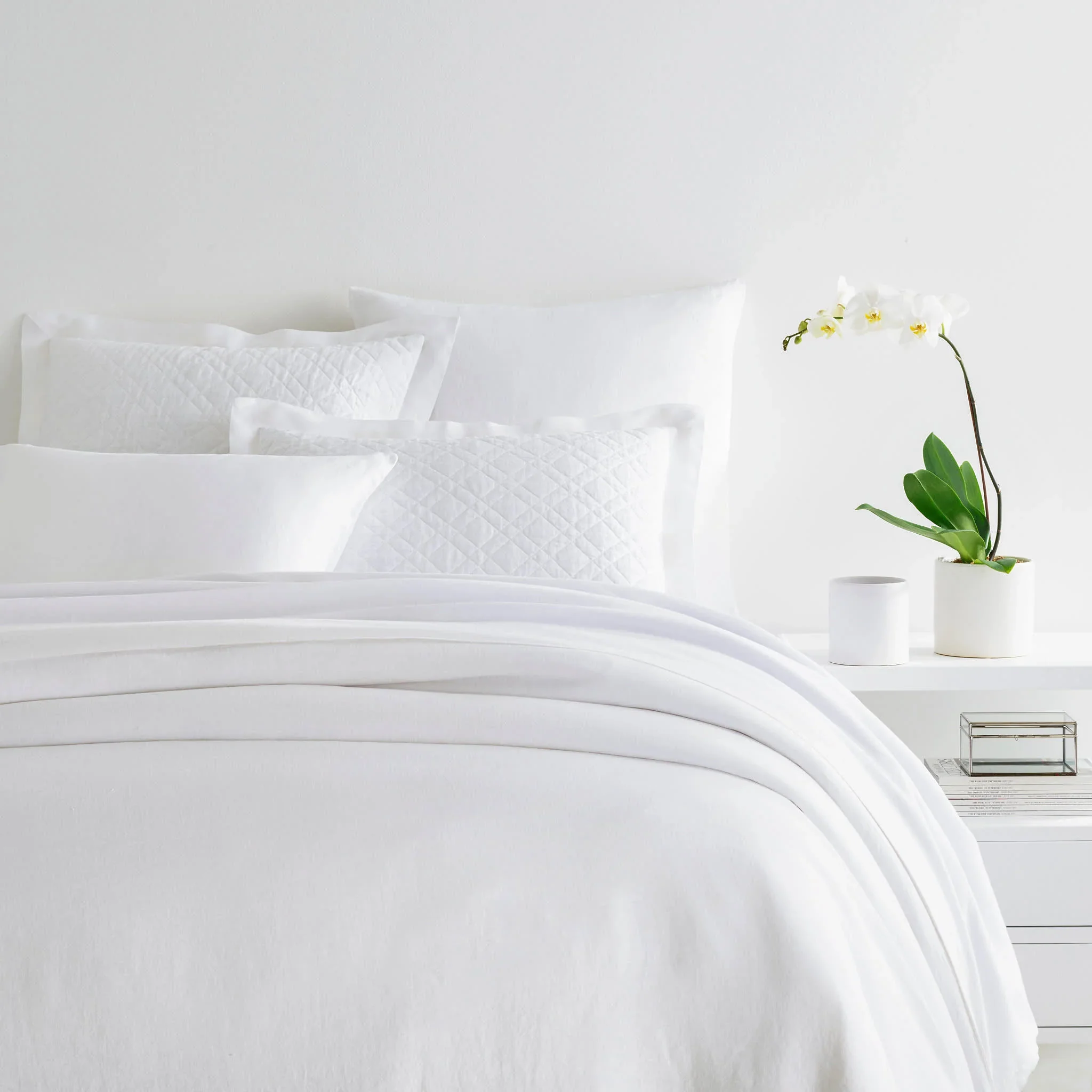 Lush Linen Duvet Cover White