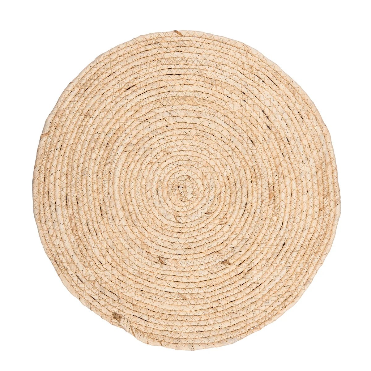 White Seagrass-Round Placemat