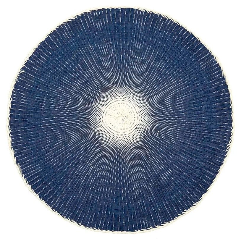 Willa Woven Placemat-Navy