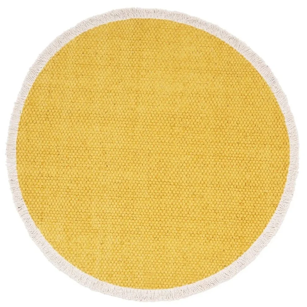 Fringed Round Placemat-Dandelion
