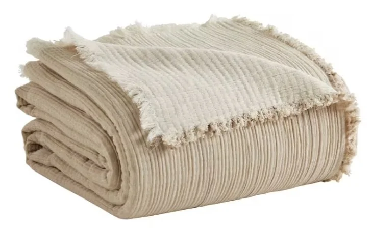 Dana Cotton Blanket-Dune